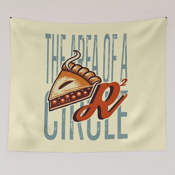 Item preview, Retro Math Nerd Pi Pun | The Area of a Circle Vintage Design designed and sold by Gawii.