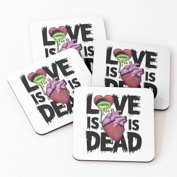 Item preview, "Love is dead, but the art lives on. A bold, dark design for those who embrace the raw truth." designed and sold by SalahuTheBoss.
