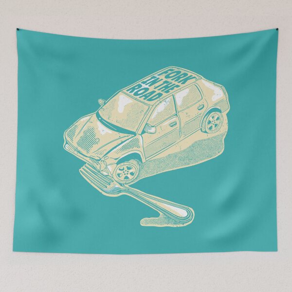 Item preview, Fork in the road rally car crash designed and sold by piedaydesigns.