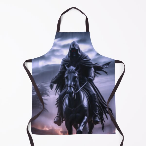 Item preview, Grim Reaper Rides Thru Burning Landscape designed and sold by TheDarkWardrobe.