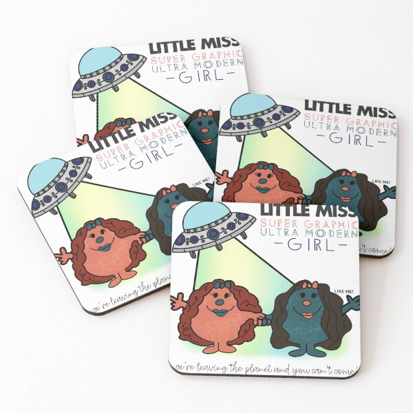 Item preview, Little Miss Super Graphic Ultra Modern Girl designed and sold by carmenliahart.