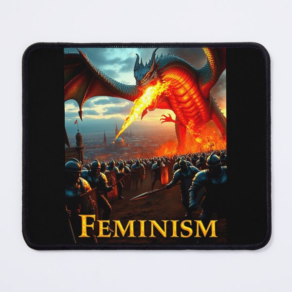 Item preview, Feminist Dragon Meme Sticker | Empowered & Funny designed and sold by Earth Nature Creations.