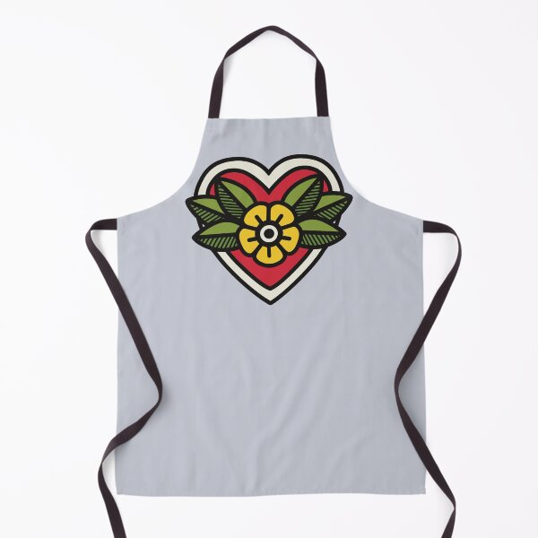 Item preview, Americana Tattoo Flower Heart designed and sold by Skull Fern.