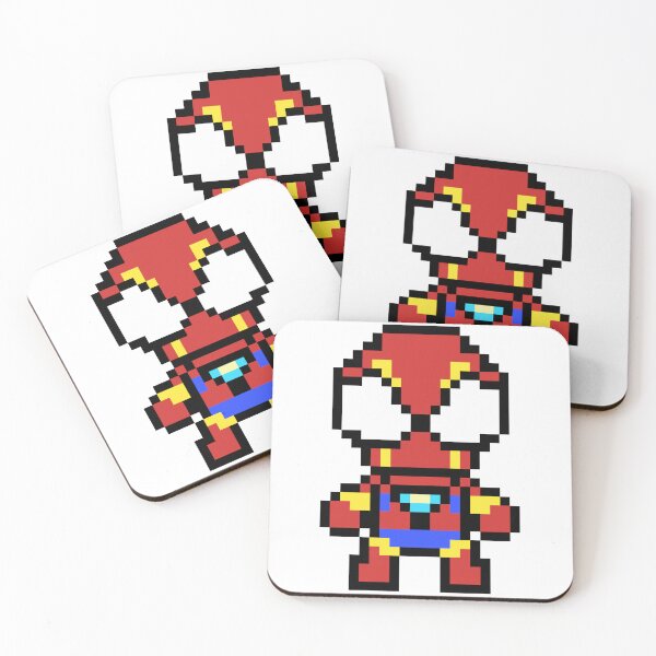 Item preview, Iron Hero | Iron Suit | spider hero | pixel art  designed and sold by NoobyDraw.