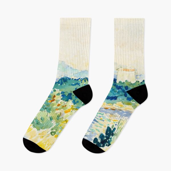 Item preview, Colorful Mediterranean Dream – Henri-Edmond Cross Impressionist Art designed and sold by HistoryOnWalls.
