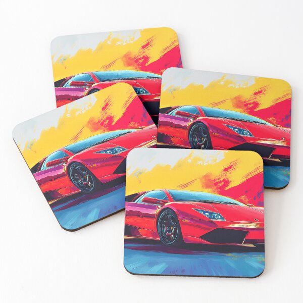 Item preview, Red Inferno – Lamborghini Murciélago LP 640 Pop Art IV designed and sold by AutoPopStudio.