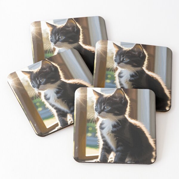 Item preview, A cute little cat is waiting for its owner to return. designed and sold by Whose-sweat.