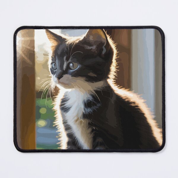 Item preview, A cute little cat is waiting for its owner to return. designed and sold by Whose-sweat.
