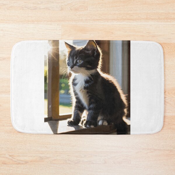 Item preview, A cute little cat is waiting for its owner to return. designed and sold by Whose-sweat.