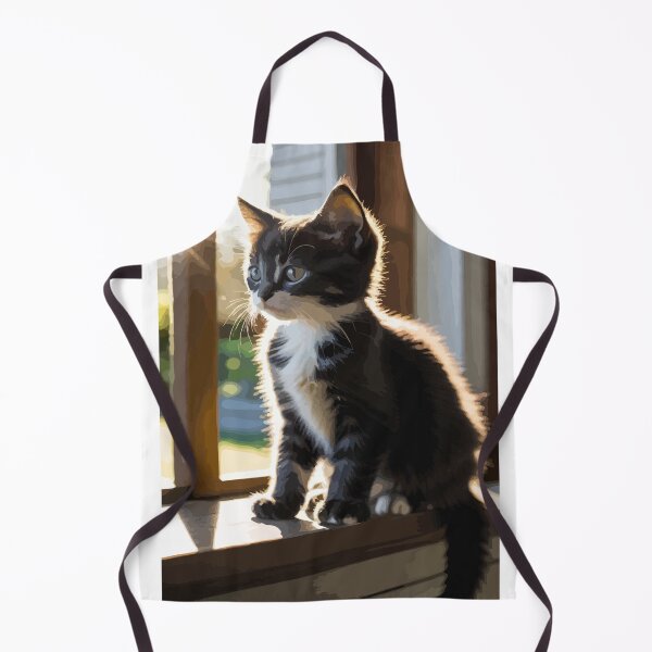 Item preview, A cute little cat is waiting for its owner to return. designed and sold by Whose-sweat.