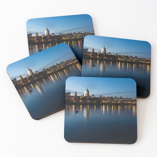 Item preview, British Symbols and Landmarks - Saint Paul's Cathedral Blue Hour Reflections designed and sold by Georgia Mizuleva.