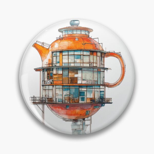 Item preview, Teapot-Shaped Architectural House designed and sold by FlyingDreamsArt.