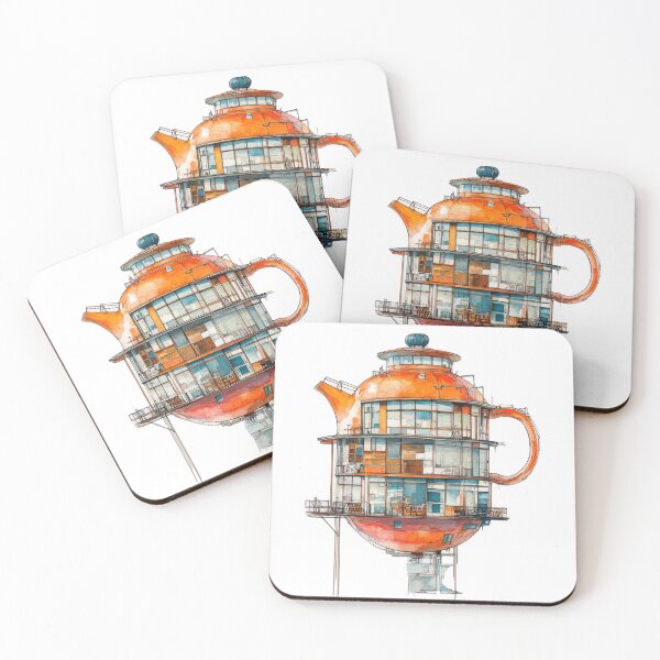 Item preview, Teapot-Shaped Architectural House designed and sold by FlyingDreamsArt.