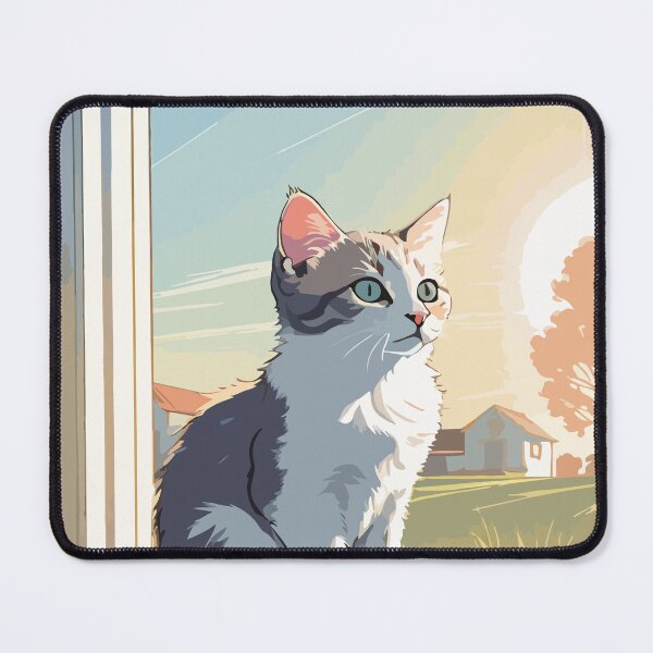 Item preview, A cute little cat is waiting for its owner to return. designed and sold by Whose-sweat.