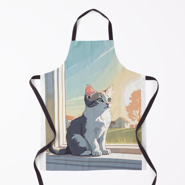 Item preview, A cute little cat is waiting for its owner to return. designed and sold by Whose-sweat.