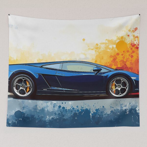 Item preview, Blue Blaze – Lamborghini Gallardo LP Pop Art IV designed and sold by AutoPopStudio.