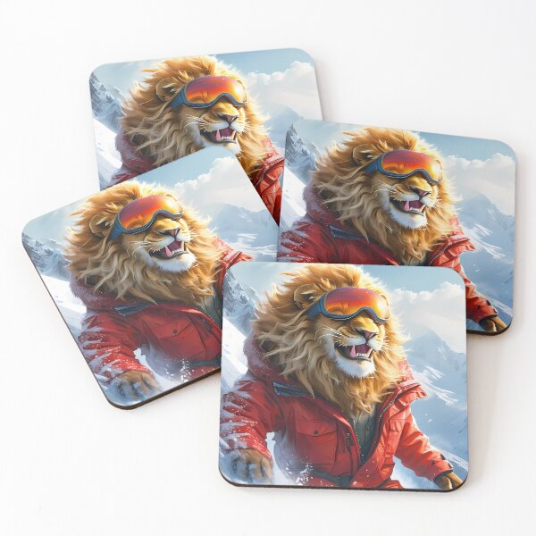 Item preview, Lion Skier Style Fun and Adventure designed and sold by Astralia.