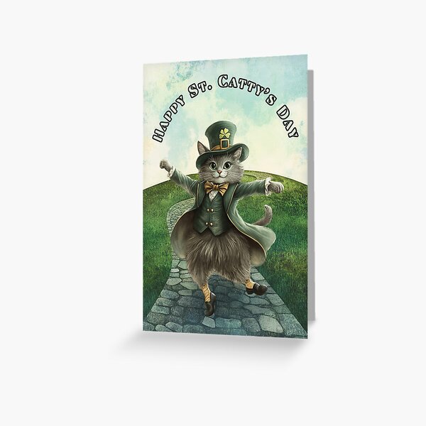Item preview, Happy St. Catty's Day designed and sold by We'reGoingThere.