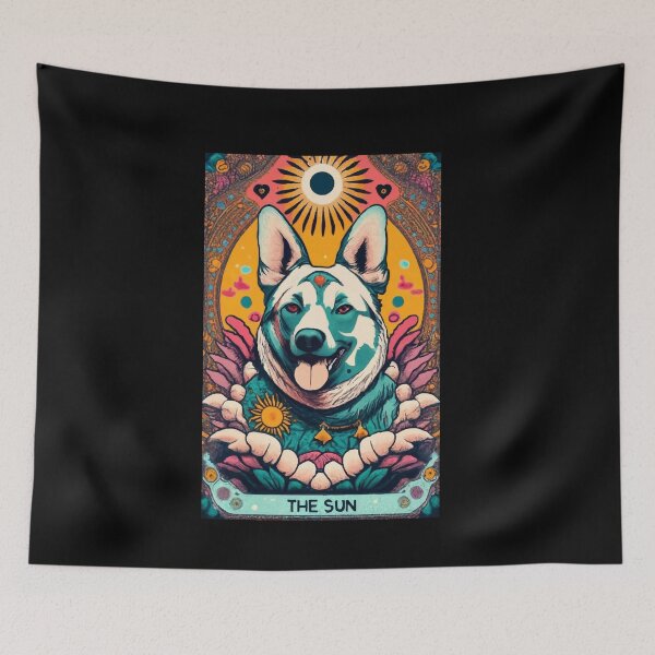 Item preview, Dog Tarot Card Sun Art designed and sold by Dressed For  Duty.