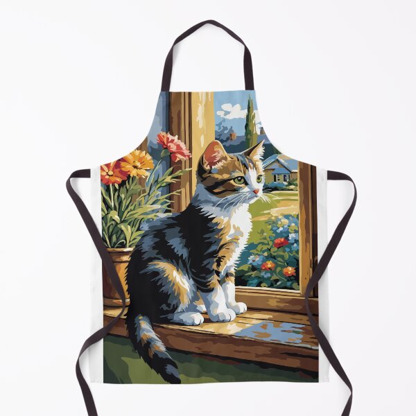 Item preview, A cute little cat is waiting for its owner to return. designed and sold by Whose-sweat.