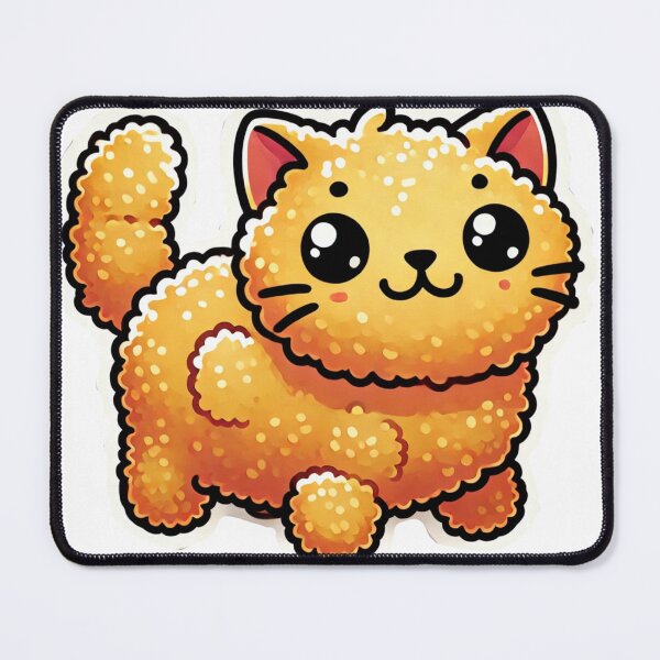 Item preview, tater tot cat sticker designed and sold by iiBellaArt.