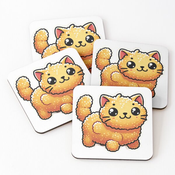 Item preview, tater tot cat sticker designed and sold by iiBellaArt.