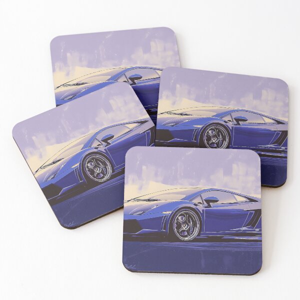 Item preview, Blue Blaze – Lamborghini Gallardo LP Pop Art designed and sold by AutoPopStudio.