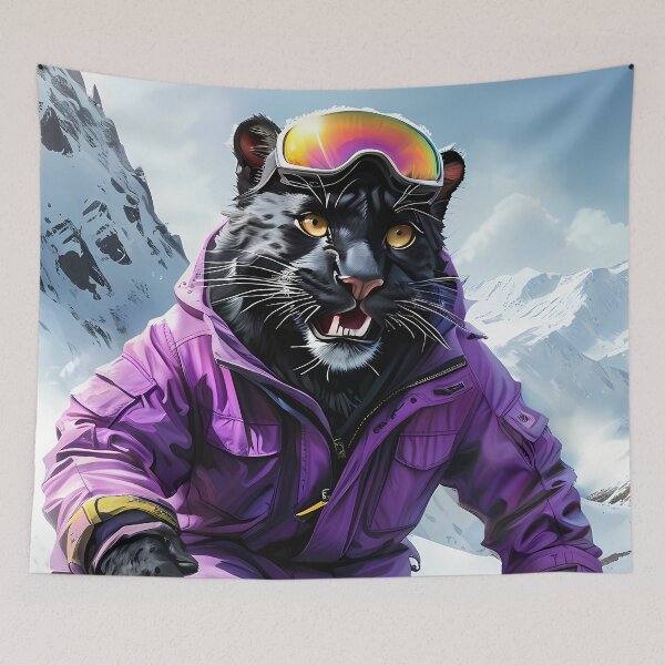 Item preview, Black Panther Skier Bold and Sporty Style designed and sold by Astralia.