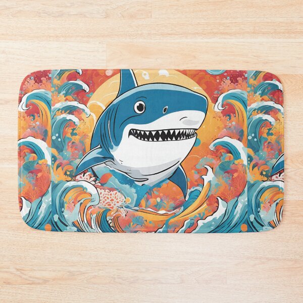 Item preview, Captures the whimsical yet powerful nature of the shark designed and sold by 9blueart.