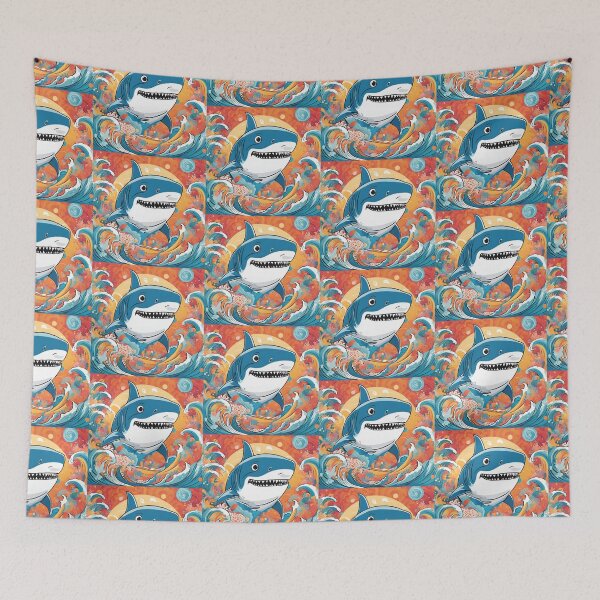Item preview, Captures the whimsical yet powerful nature of the shark designed and sold by 9blueart.