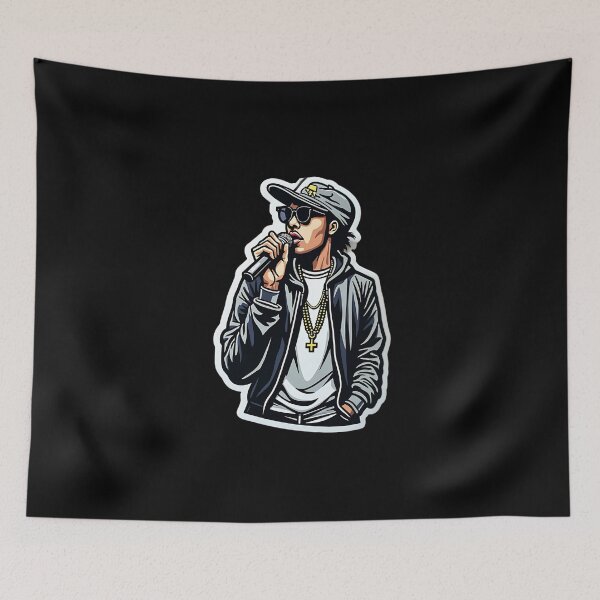 Item preview, No Mic No Life Hip Hop Freestyle Rap Art designed and sold by RadDeck.
