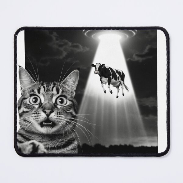 Item preview, Selfie Cat - Alien Abduction designed and sold by Spoon-Fed Sarcasm.