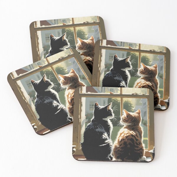 Item preview, A cute little cat is waiting for its owner to return. designed and sold by Whose-sweat.