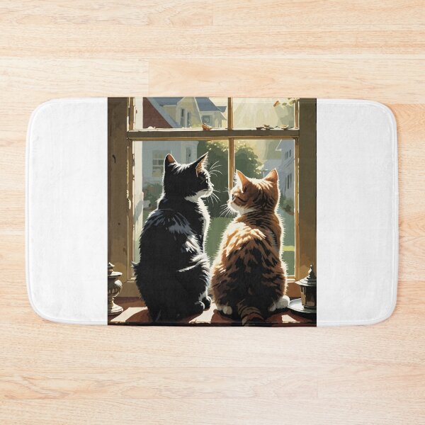 Item preview, A cute little cat is waiting for its owner to return. designed and sold by Whose-sweat.