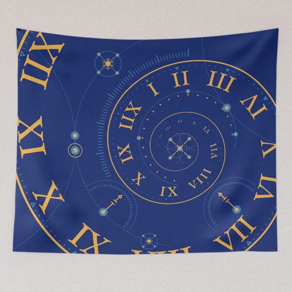Item preview, astrology spacetime spiral time galaxy elements presented in gypsy or tarot card style designed and sold by NiamLab.