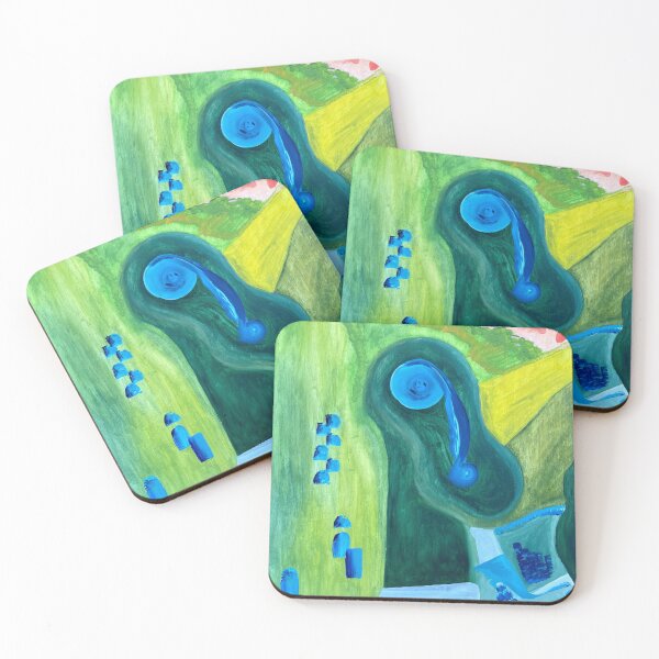 Item preview, The farmer abstract oil painting designed and sold by SasqWild.