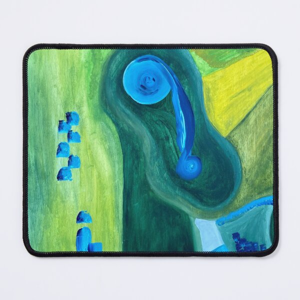 Item preview, The farmer abstract oil painting designed and sold by SasqWild.