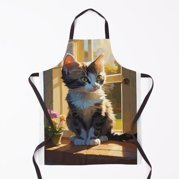Item preview, A cute little cat is waiting for its owner to return. designed and sold by Whose-sweat.