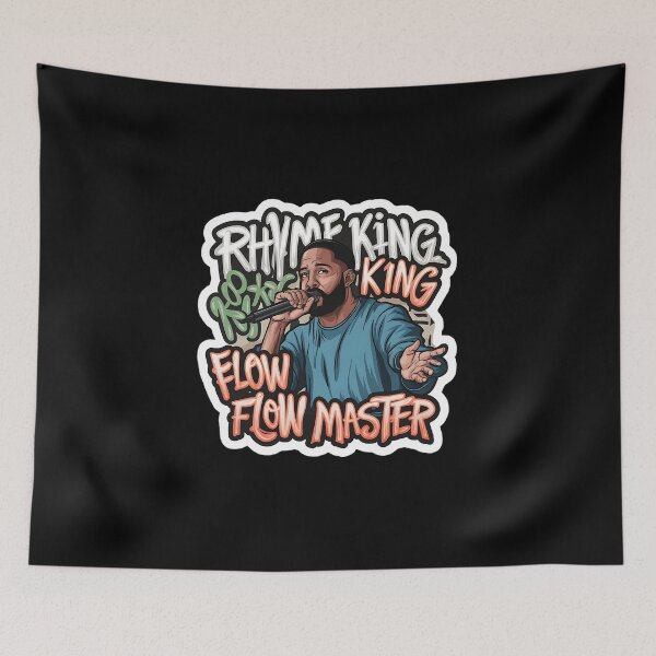 Item preview, Freestyle Battle King Hip Hop Rap Art designed and sold by RadDeck.