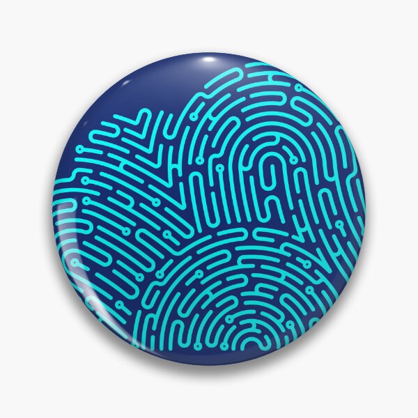 Item preview, cyber security cloud shape combined fingerprint electronic pattern designed and sold by NiamLab.