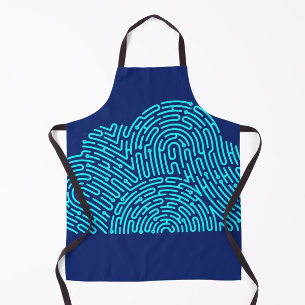 Item preview, cyber security cloud shape combined fingerprint electronic pattern designed and sold by NiamLab.