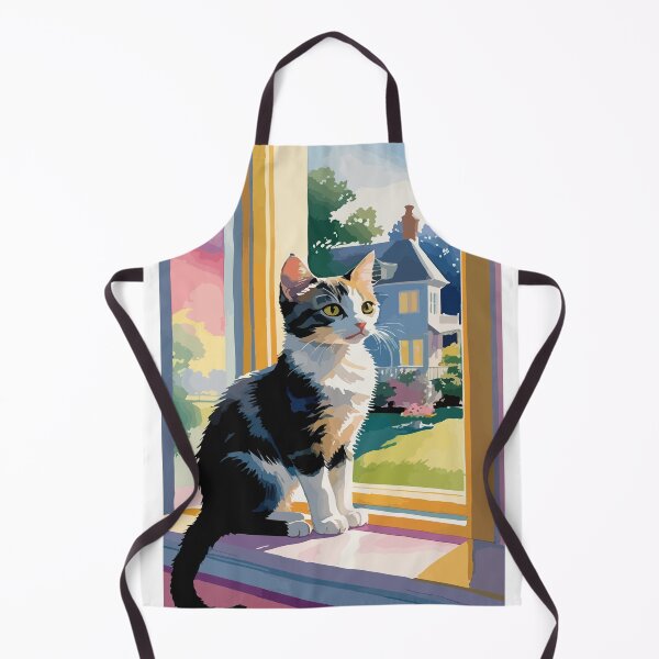 Item preview,  A cute little cat is waiting for its owner to return. designed and sold by Whose-sweat.