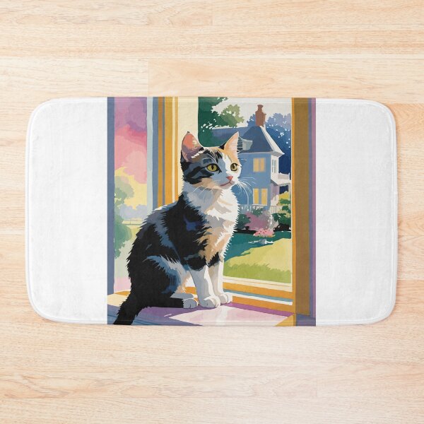 Item preview,  A cute little cat is waiting for its owner to return. designed and sold by Whose-sweat.