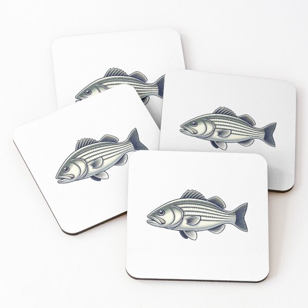 Item preview, Striped Bass Cartoon designed and sold by LightningJelly.