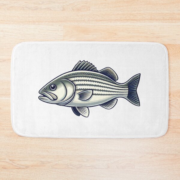 Item preview, Striped Bass Cartoon designed and sold by LightningJelly.