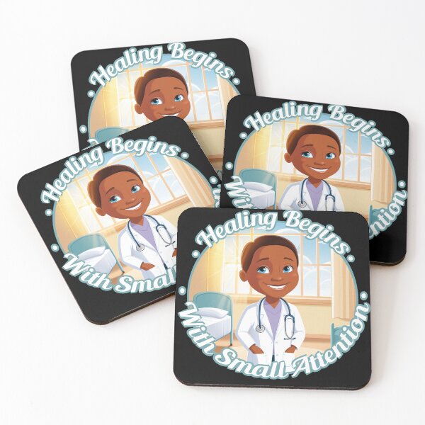 Item preview, Healing Begins with Small Attention - Cute Doctor Art designed and sold by Migiteart.