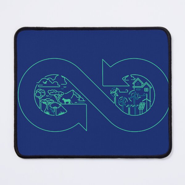 Item preview, sustainable energy resources eco friendly infinity sign combined with ecology system designed and sold by NiamLab.