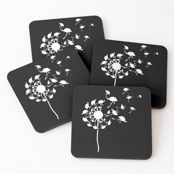 Item preview, Dandelion Guinea Fowl Flower Floral Art designed and sold by Dressed For  Duty.