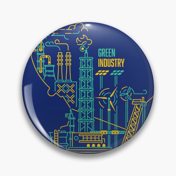 Item preview, green industry oil rig engineering outline graphic of engineer oil refinery station sustainable energy resources designed and sold by NiamLab.