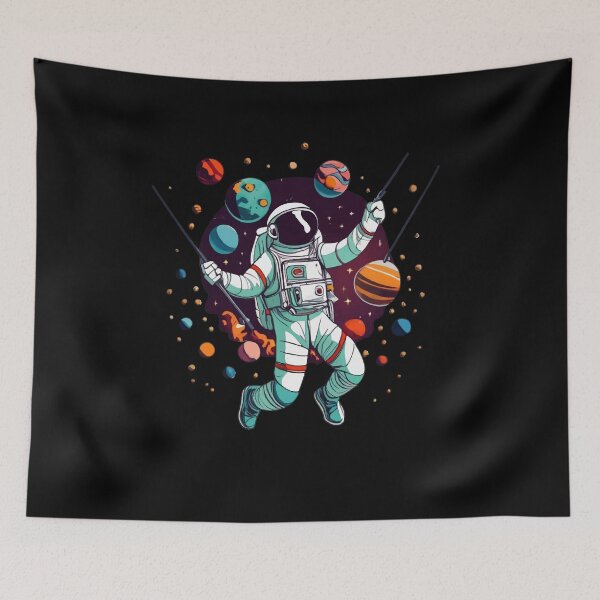 Item preview, Astronaut With Planets In Hand Art Outer Space designed and sold by Dressed For  Duty.